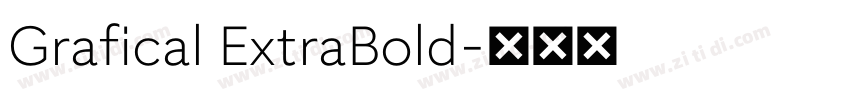 Grafical ExtraBold字体转换